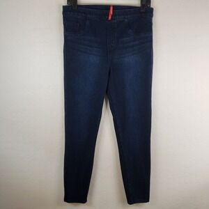 SPANX Leggings Women's Large  30x27 Jean-ish Ankle Denim Blue Stretch 20018R